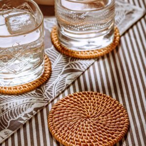 rattan coasters