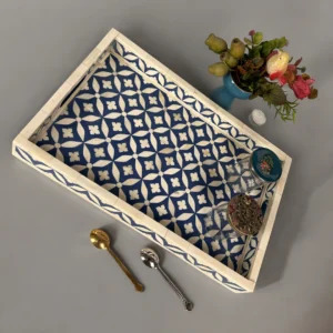 bone inlay serving tray