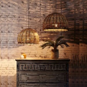 rattan pendant hanging light