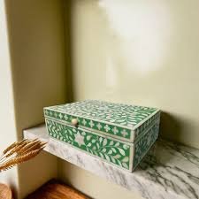 bone inlay jewelry box