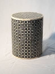 bone inlay stool