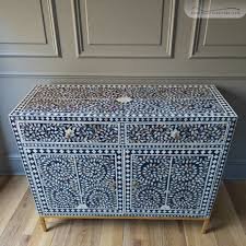 bone inlay storage cabinet
