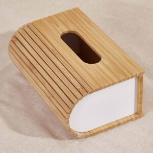 wooden tissue box